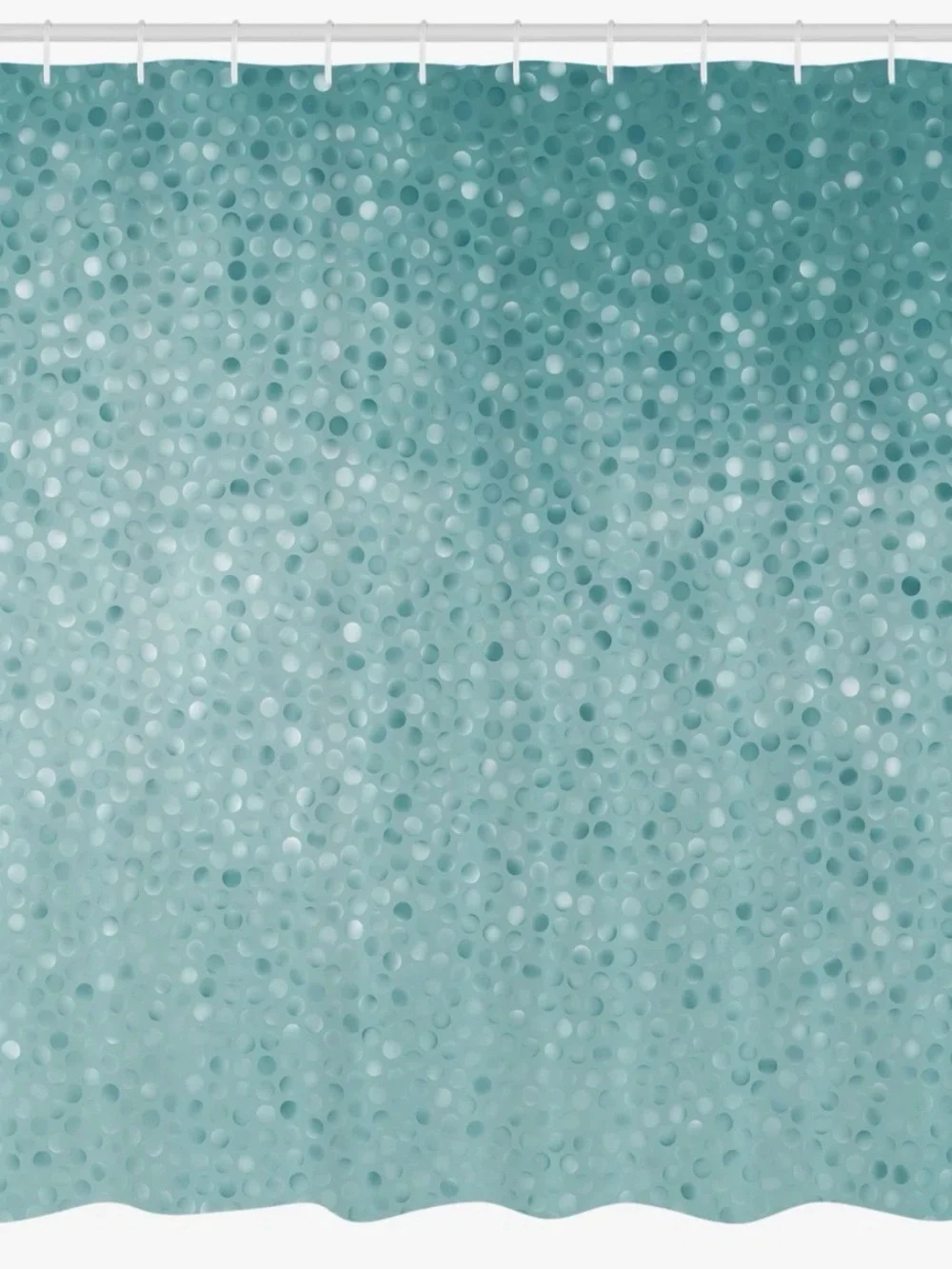 🚿💙 NEW Ambesonne Aqua Bubble Shower Curtain w/ Hooks 69”x70”